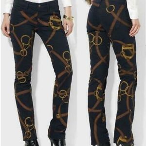 Ralph Lauren Straight Leg Equestrian Jeans